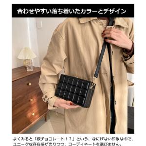 ショルダーバッグ 板チョコ型 スクエア 可愛い...の詳細画像3