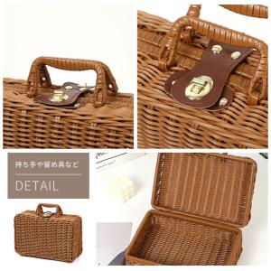 ピクニックバスケット かごバッグ Sサイズ 小...の詳細画像4
