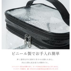 バニティポーチ クリア 大容量 二層 バニティ...の詳細画像3