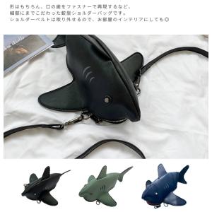 ショルダーバッグ ミニ サメ メンズ レディー...の詳細画像2