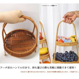 ラタン調 トレイ バスケット かご ラタン風 ...の詳細画像3