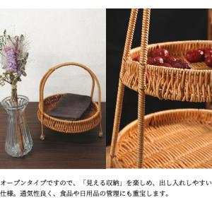 ラタン調 トレイ バスケット かご ラタン風 ...の詳細画像5