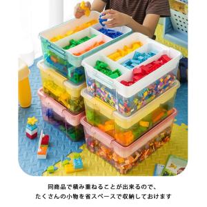 ブロック 収納ボックス 収納ケース 2段 大容...の詳細画像4