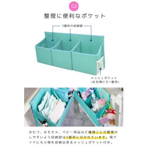 ベビーベッド ベッドサイド 吊り下げ 収納 ケ...の詳細画像2