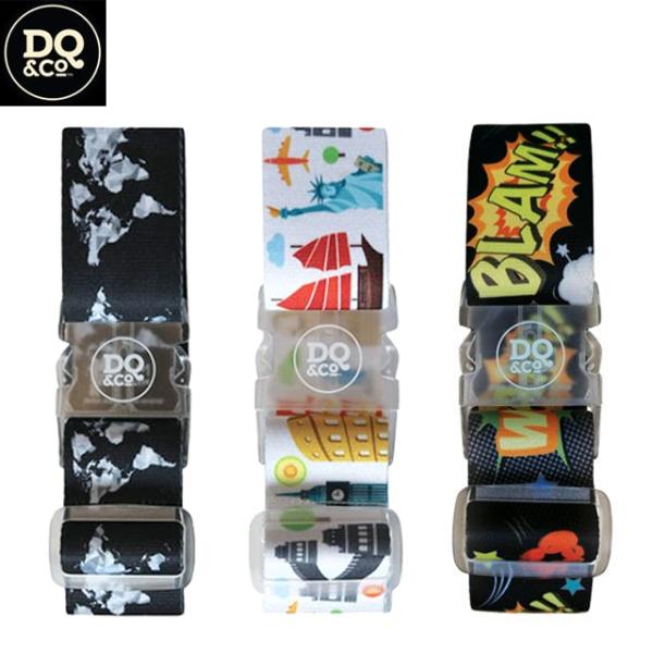 スーツケースベルト おしゃれ ワンタッチ DQ&amp;CO ラゲッジストラップ ワンタッチバックル DQC...