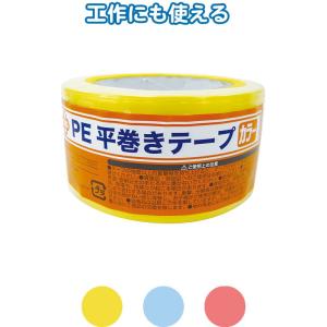 【まとめ買い=注文単位12個】ＰＥ平巻きテープ(カラー)100m　アソート(色おまかせ)　40-93...