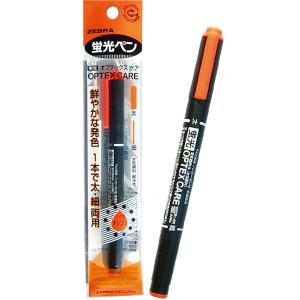 【まとめ買い=注文単位10個】ゼブラ 蛍光ペン オプテックスケア(オレンジ) 31-867(se2b...