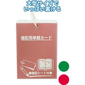まとめ買い=注文単位10個】暗記シート付プラ表紙単語カード(大長)133