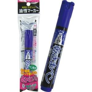【まとめ買い=注文単位10個】シャチハタ ペン先が乾かない油性マーカー太字青 32-462(se2b826)