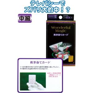 【まとめ買い=注文単位12個】マジックグッズ中級 数字当てカード G85554 37-243(se2...
