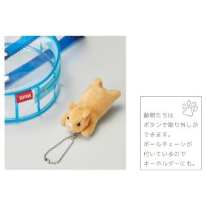 ポーチ 透明 ビニール かわいい 回し車モチー...の詳細画像4
