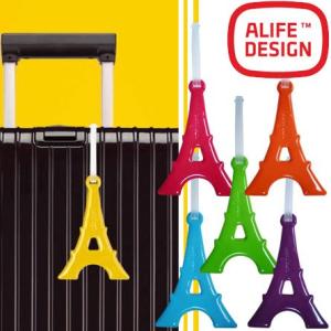 ネームタグ ラゲージタグ 名札 目印 ラゲージドール エッフェル おしゃれ カラフル かわいい レディース ALIFE アリフ sncf-107 4点迄メール便OK(su0a114)｜griptone