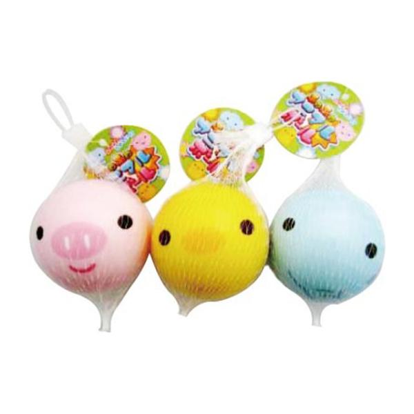 【まとめ買い=12個単位】ふわふわアニマルボール アソート(柄おまかせ) 421-09(su3a46...