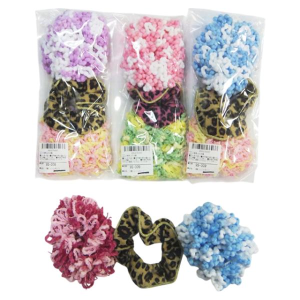 【まとめ買い=12個単位】3種シュシュセット アソート(色柄ある場合) 9S-309(su3b435...