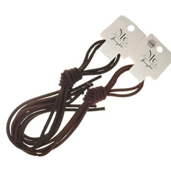 【まとめ買い=10個単位】ロングゴム太（茶・こげ茶） 80cm 2P アソート(色柄ある場合) GL...