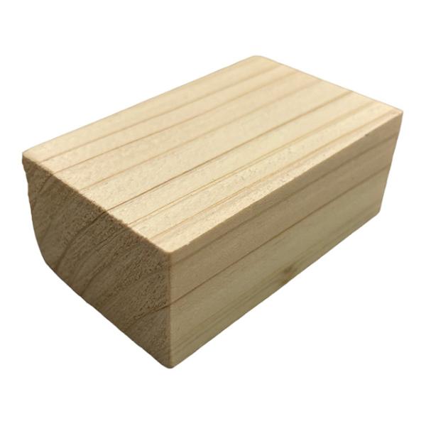 【まとめ買い=10個単位】ヒノキブロック（No.3）50×30×20mm 4個入 アソート(色柄ある...