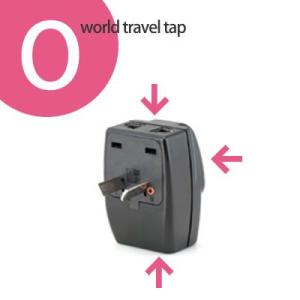 ワールドトラベルタップ（3つ口タイプ）　Oタイプ　TAP-104O(to1a020)【国内不可】