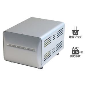 カシムラ 変圧器 2口マルチトランス NTI-20 保証付 AC220-240V(⇔昇降圧⇔AC100V 合計容量1500W (hi0a057)｜griptone