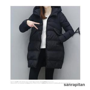中綿コート レディース 冬服 防寒 ダウンジャ...の詳細画像1