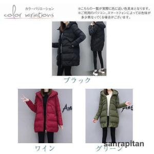 中綿コート レディース 冬服 防寒 ダウンジャ...の詳細画像4