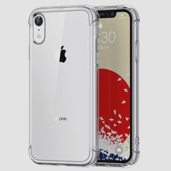 送料無料★ONES iPhone XR ケース 全透明 超耐衝撃  レンズ保護  薄型 Qi充電 超...