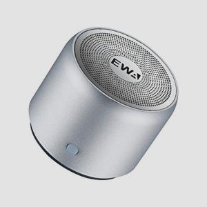 送料無料★EWA A106 ワイヤレス Bluetoothコンパクトスピーカー 極小型/高音質/パッシブ振動膜搭載（シルバー）