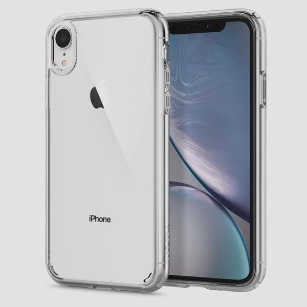 送料無料★Spigen iPhone XR ケース クリア ワイヤレス充電 ウルトラ・ハイブリッド ...