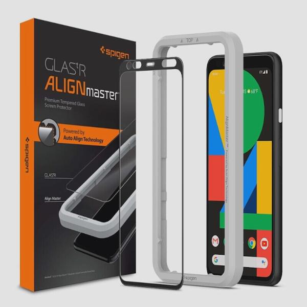 送料無料★Spigen AlignMaster 全面保護 ガラスフィルム Google Pixel ...