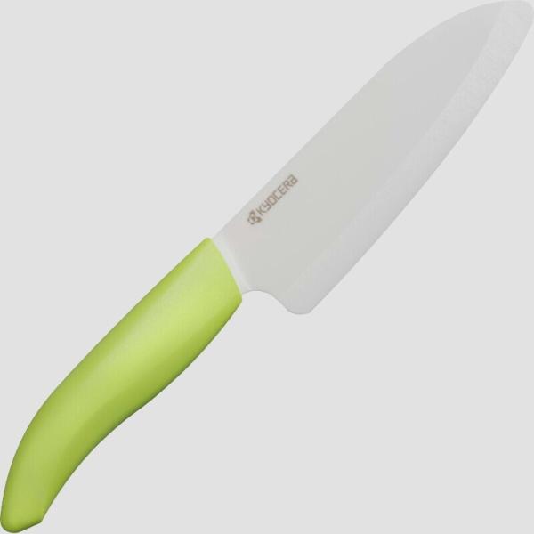 送料無料★京セラ 包丁 ファイン セラミック 三徳 140mm 食洗器 OK ナチュラルグリーン F...