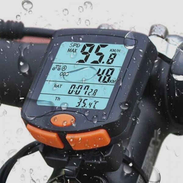 送料無料★BOGEER YT-813 自転車 スピードメーター デジタル 多機能 防水 サイクル バ...