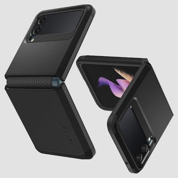 送料無料★Spigen Galaxy Z Flip3ケース 2重構造 TPU+PC 全面保護 耐衝撃...