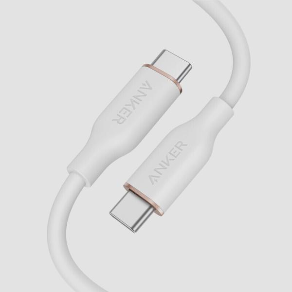 送料無料★AnkerPowerLineIIIFlow USB-C&amp;USB-CケーブルUSB PD対応...