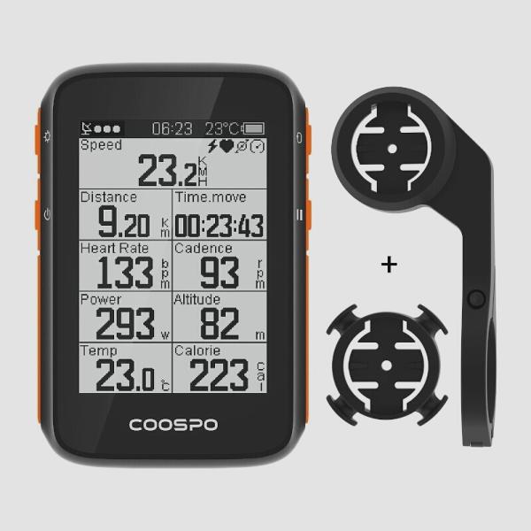 送料無料★COOSPO サイクルコンピュータ GPS ワイヤレス サイクルメーター ANT+Blue...