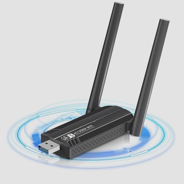 送料無料★1300Mbps WiFi 無線LAN 子機 USB3.0 WIFIアダプター  5dBi...