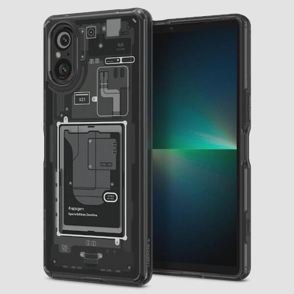 送料無料★Spigen Xperia 5 V ケース クリア TPU バンパーケース 2重構造 ワイ...