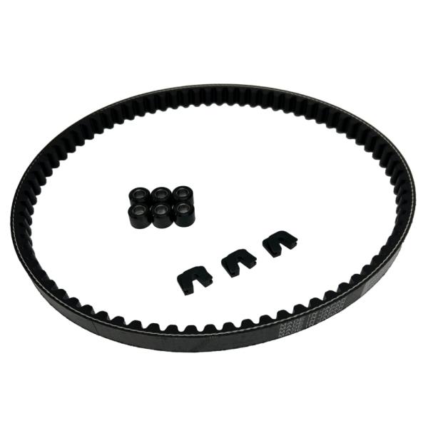 ドライブベルトリペアキット/日本製Vベルト/スライドピース/ウエイトローラー ニュージョグ/SA01...