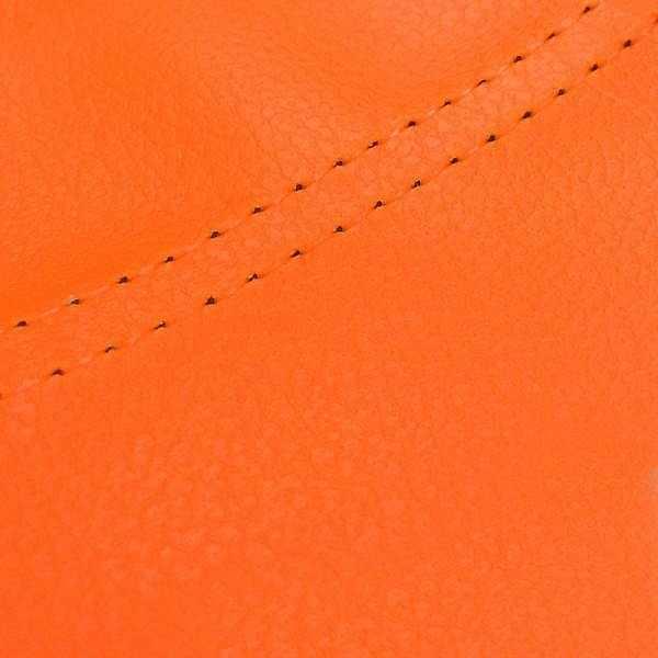 グロンドマン 国産シートカバー タクト(AF79) オレンジ/透明ダブルステッチ 張替