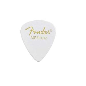 Fender ピック×10枚 ティアドロップ MEDIUM-WHT｜gronlinestore