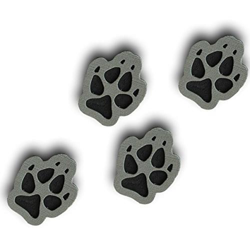 ToeJamR Snowboard Stomp Pad ? 4 PUPPY PAWS - Gray