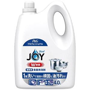 大容量  ジョイ W除菌 食器用洗剤 業務用 詰め替え 4L P&Gプロフェッショナル｜gronlinestore