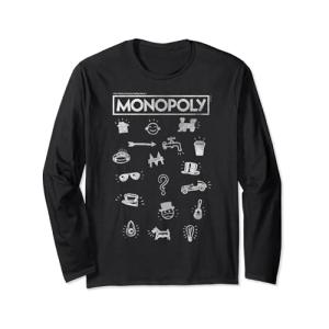 Monopoly Pieces Icon Stack 長袖Tシャツ｜gronlinestore
