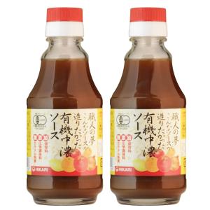 光食品 職人の夢 こんなソースが造りたかった 有機中濃ソース 200ml×2｜gronlinestore