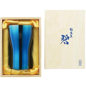 タマハシ タンブラー ブルー 440ml 「碧銀古美 (ぎんふるみ)」 18-8ステンレス AO-03｜gronlinestore