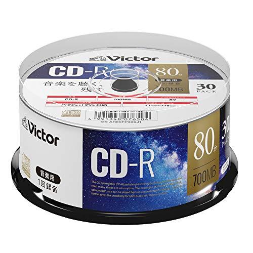 ビクター(Victor) 音楽用 CD-R AR80FP30SJ1 ?(48倍速/30枚) ホワイト