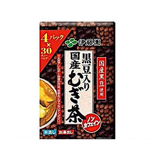 伊藤園 黒豆入り 国産むぎ茶 30ティーバッグ ×4袋