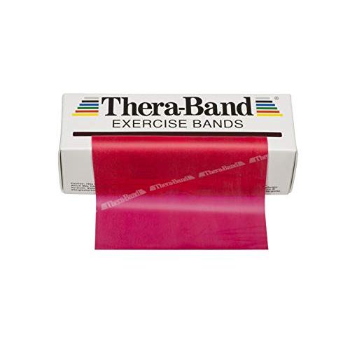 TheraBand セラバンド 赤 レッド ミディアム （強度：0） 標準サイズ（幅約 12.5cm...