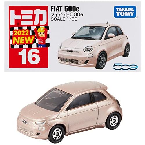 タカラトミー 『 トミカ No.16 フィアット 500e (箱) 』 ミニカー 車 おもちゃ 3歳...