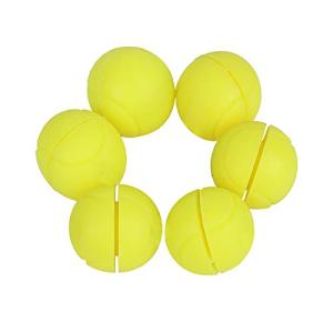 Andux スカッシュ/テニスラケット用 ボール型 振動止め 振動吸収 6個セット BZQ-02 (黄色)｜gronlinestore