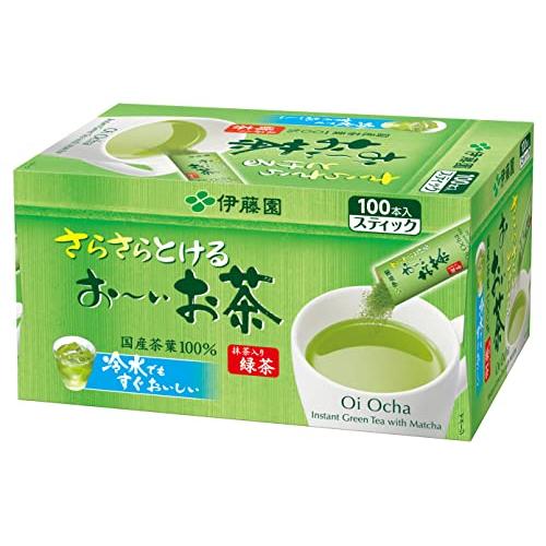 伊藤園 おーいお茶 抹茶入り緑茶 粉末 0.8g×100本 スティックタイプ