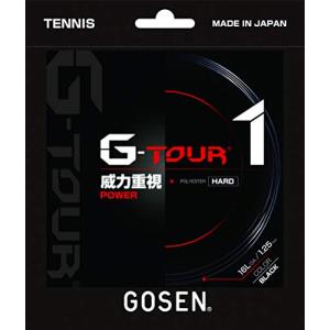 ゴーセン(GOSEN) テニス ガット ジー・ツアー・ワン 16L ブラック TSGT11BK｜gronlinestore